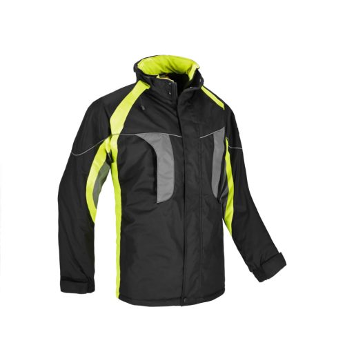 Procera Lumina Bélelt Téli Kabát Fekete/Sárga - 3XL