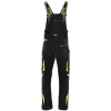 Sara Comfort Winter Bélelt Téli Softshell Kantáros nadrág Fekete/Sárga