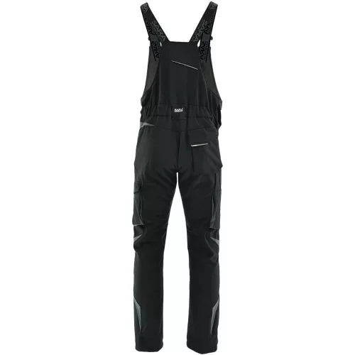 Sara Comfort Winter Bélelt Téli Softshell Kantáros nadrág Fekete/Szürke - M