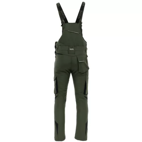 Sara Comfort Winter Bélelt Téli Softshell Kantáros nadrág Zöld/Fekete