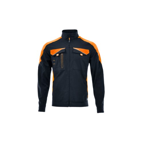 Sara Neoflex Fekete/Narancssárga Munkavédelmi Kabát