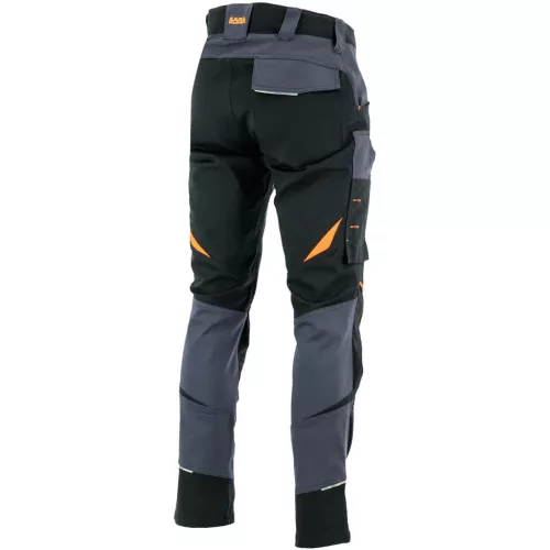 Sara Cottonflex Sötétszürke/Narancs Munkásnadrág - 44