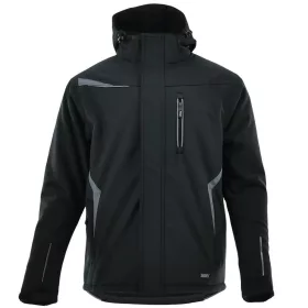   Sara Comfort Winter Bélelt Softshell Munkás kabát Fekete/Szürke