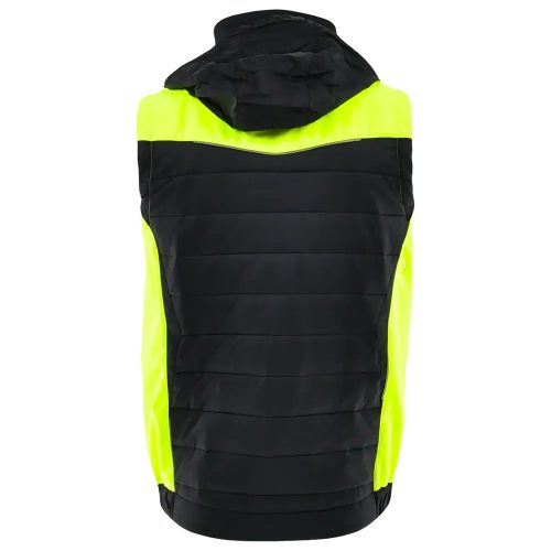 Sara Comfort Plus Bélelt Téli Mellény Fekete/Sárga - S