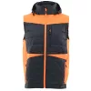 Sara Comfort Plus Bélelt Téli Mellény Fekete/Narancssárga - 2XL