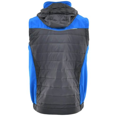 Sara Comfort Plus Bélelt Téli Mellény Sötétszürke/Égkék - S