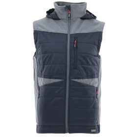 Sara Comfort Plus Bélelt Téli Mellény Fekete/Szürke