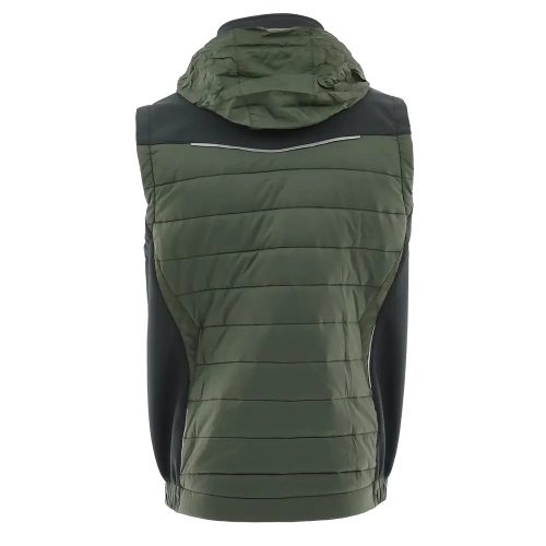 Sara Comfort Plus Bélelt Téli Mellény Fekete/Zöld - S