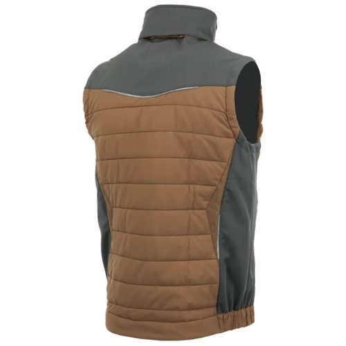 Sara Comfort Plus Bélelt Téli Mellény Barna/Sötétszürke - S