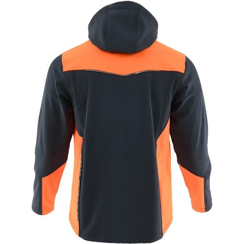 Sara Comfort Plus Softshell Kabát Fekete/Narancssárga - 3XL
