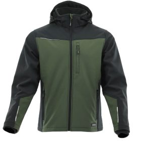 Sara Comfort Plus Softshell Kabát Zöld/Fekete