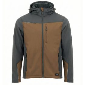 Sara Comfort Plus Softshell Kabát Barna/Sötétszürke