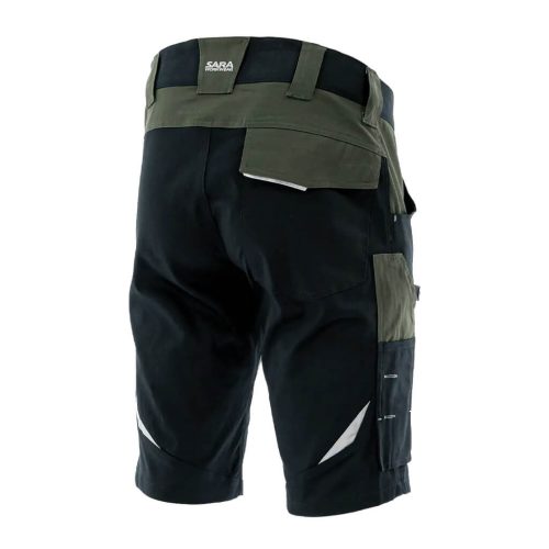 Sara Cottonflex Zöld Munkás Rövidnadrág