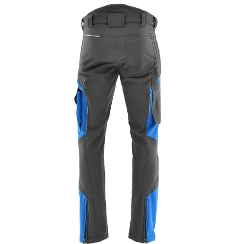 Sara Comfort Winter Bélelt Softshell Munkásnadrág Sötétszürke/Égkék - M