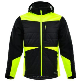 Sara Comfort Winter Hybrid Bélelt Kabát - Fekete/Sárga