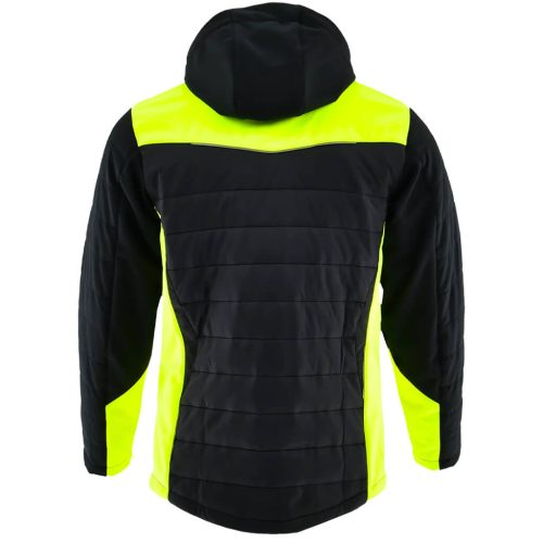 Sara Comfort Winter Hybrid Bélelt Kabát - Fekete/Sárga - S