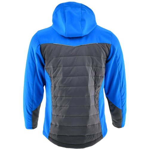 Sara Comfort Winter Hybrid Bélelt Kabát - Sötétszürke/Égkék - M