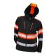 Urgent 931 Fekete Softshell Láthatósági kabát - M