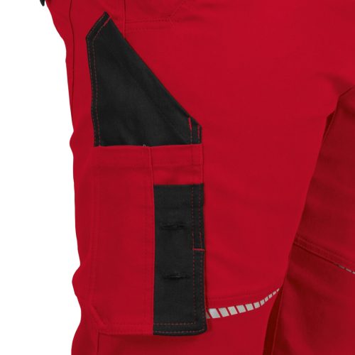 Leib Flex Rugalmas Piros/Fekete Munkásnadrág