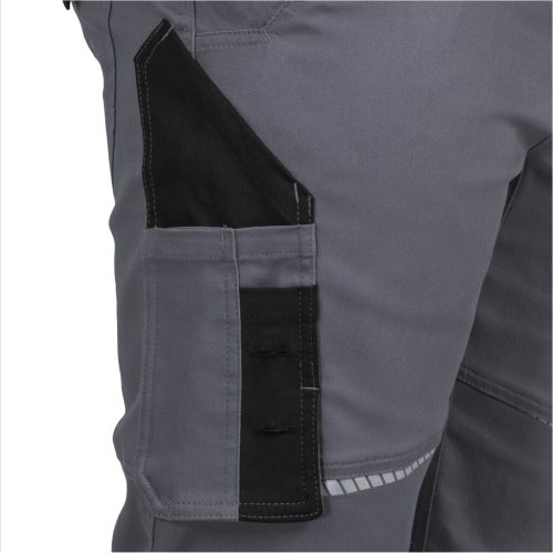 Leib Flex Rugalmas Szürke/Fekete Munkásnadrág - 42