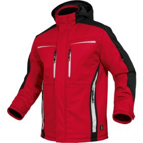 Leib Flex Piros/Fekete Hőtükrös Téli Softshell Kabát