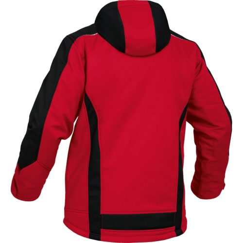 Leib Flex Piros/Fekete Hőtükrös Téli Softshell Kabát - 4XL