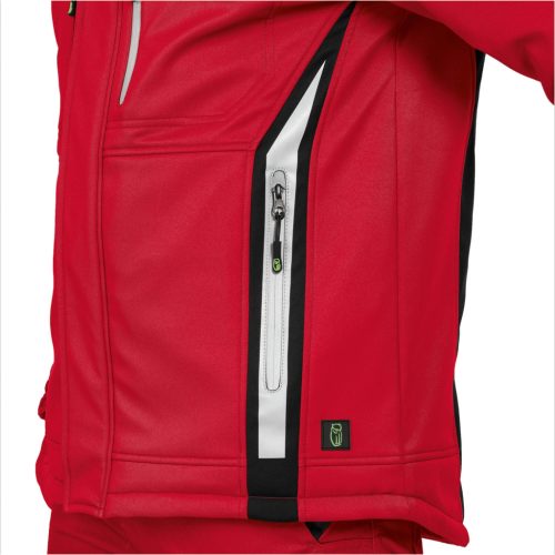 Leib Flex Piros/Fekete Hőtükrös Téli Softshell Kabát