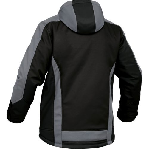 Leib Flex Fekete/Szürke Hőtükrös Téli Softshell Kabát