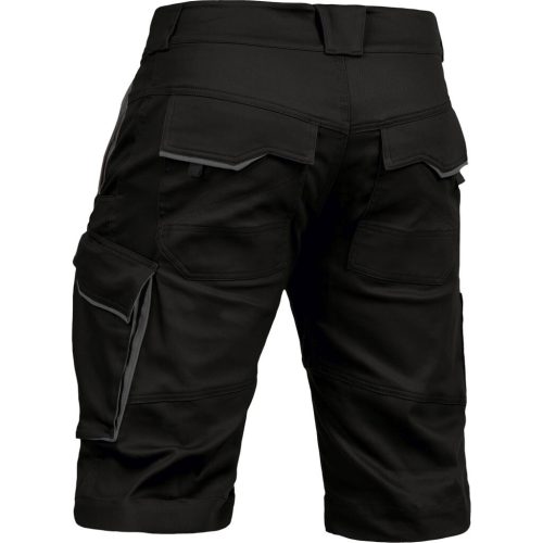 Leib Flex Rugalmas Fekete/Szürke Munkás rövidnadrág