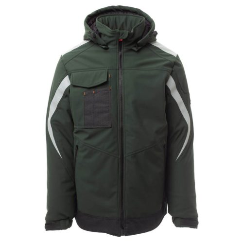 Payper Wonder Pad Bélelt Softshell Télikabát Erdőzöld/Fekete - L