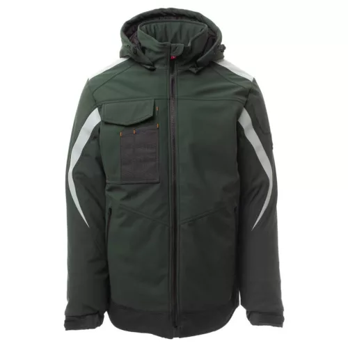 Payper Wonder Pad Bélelt Softshell Télikabát Erdőzöld/Fekete