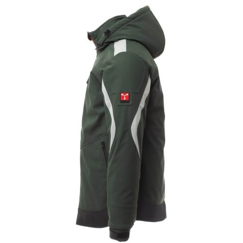 Payper Wonder Pad Bélelt Softshell Télikabát Erdőzöld/Fekete - L