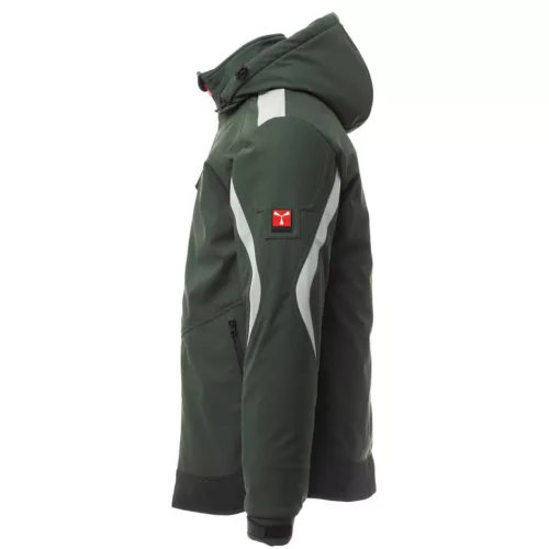 Payper Wonder Pad Bélelt Softshell Télikabát Erdőzöld/Fekete