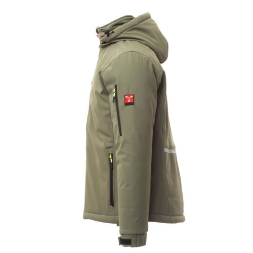 Payper Creek Pad Téli Bélelt Softshell Kabát Katonai Zöld