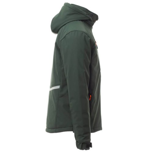 Payper Creek Pad Téli Bélelt Softshell Kabát Erdőzöld