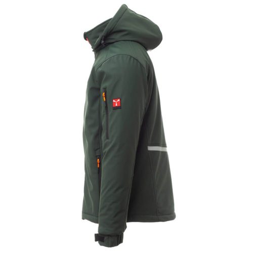 Payper Creek Pad Téli Bélelt Softshell Kabát Erdőzöld