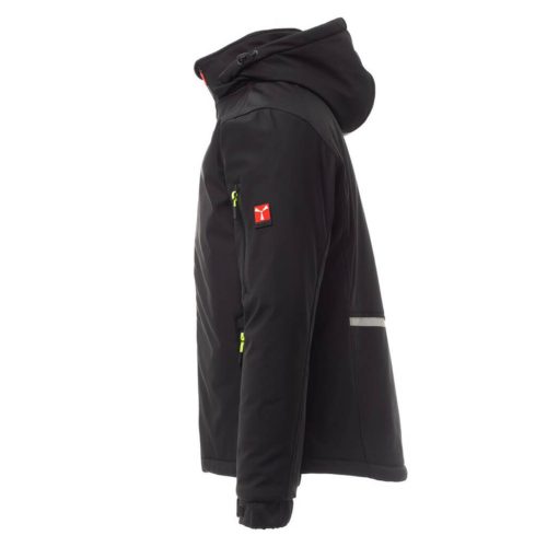 Payper Creek Pad Téli Bélelt Softshell Kabát Fekete